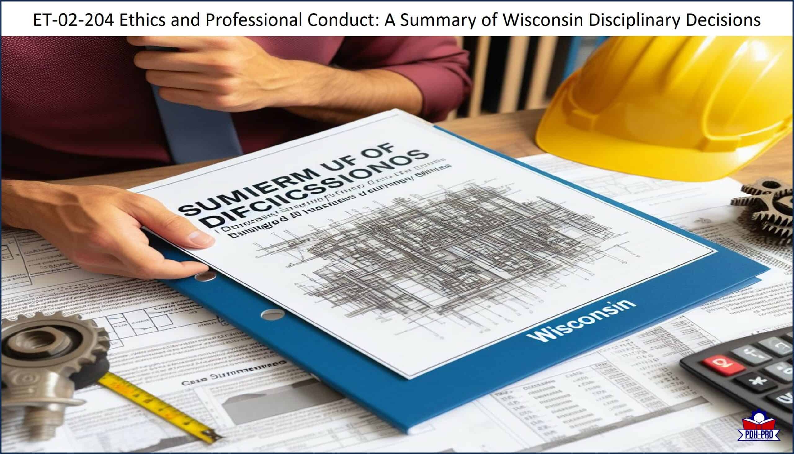 Ethics and Professional Conduct: A Summary of Wisconsin Disciplinary Decisions