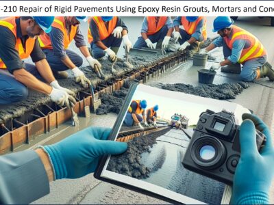 Repair of Rigid Pavements Using Epoxy Resin Grouts, Mortars and Concretes