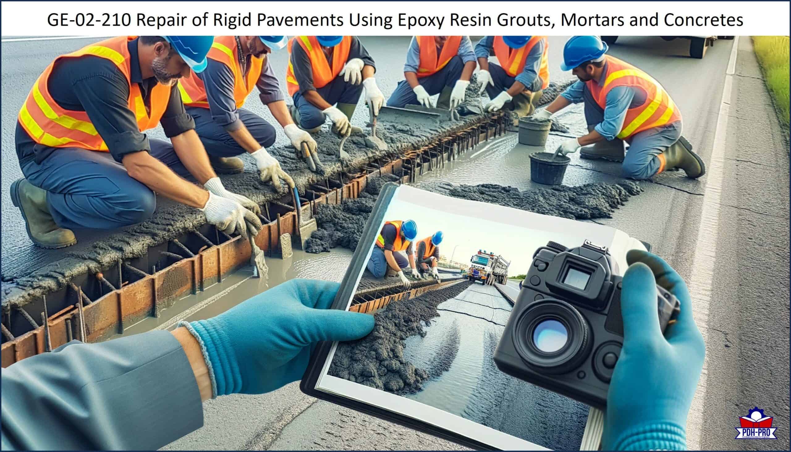 Repair of Rigid Pavements Using Epoxy Resin Grouts, Mortars and Concretes