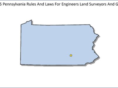 Pennsylvania Rules And Laws For Engineers Land Surveyors And Geologists