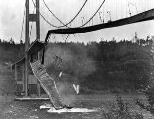 Tacoma Narrows Bridge Collapse Main Failure