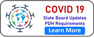 COVID 19 State Board Engineering PDH Updates.