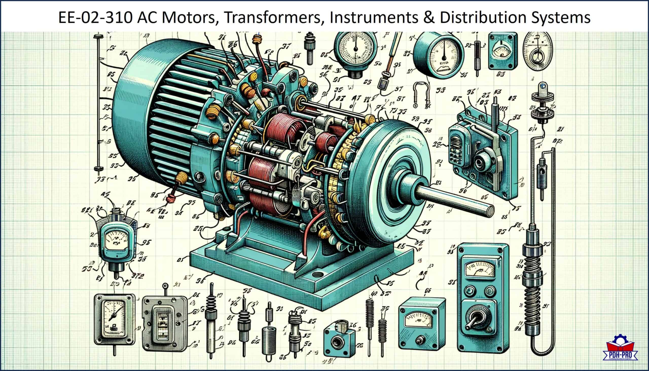 AC Motors, Transformers, Instruments & Distribution Systems