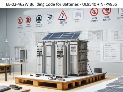 Building Code for Batteries - UL9540 + NFPA855