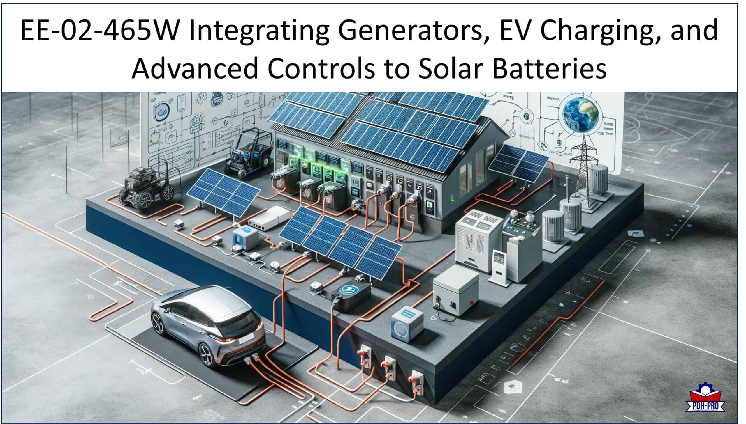 Integrating Generators, EV Charging, and Advanced Controls to Solar Batteries